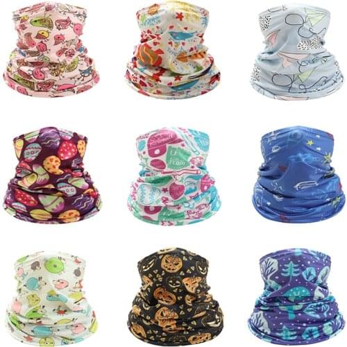 New Fashion Childrens Silk Scarf Outdoor Windproof Scarf Boys Girls Scarves Child O Ring Collar Kids Magic Neckerchief