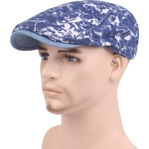 Men Denim Newsboy Caps Female Spring Vintage Painters Hat Driving Casual Gatsby Cotton Ivy Cap And Hats