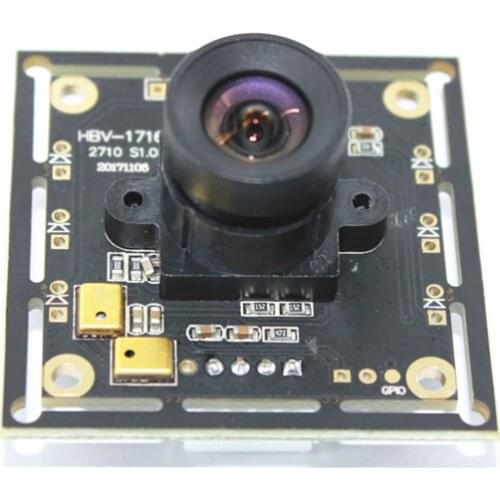 OV2710 CMOS Sensor 2MP 1080P HD USB Camera Module with 100 Degree Distortionless Lens and 1M USB Cable