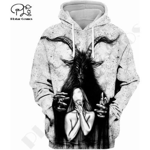 PLstar Cosmos 3D printed Satan Horror Newest Art Funny Harajuku Premium Streetwear Unique Unisex Casual Hoodies/Sweatshirt/Zip 2
