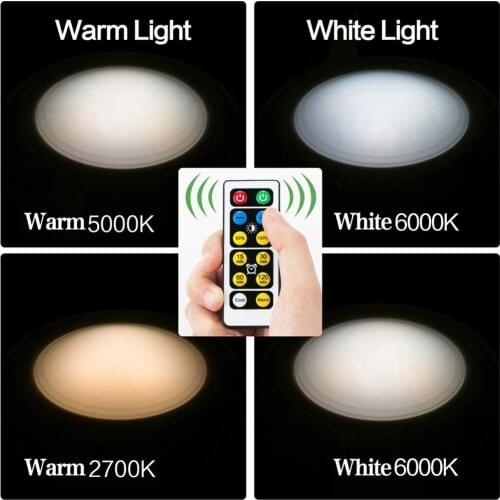 Adjustable Stair Lamp Led Cabinet Light Color Remote Control Wireless Dimmable LED Night Lamps Light for Closet Kitchen Stair