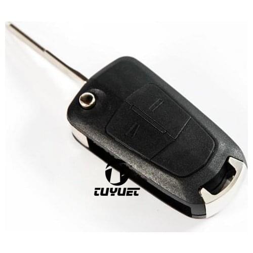 Folding Flip Remote Key Shell 2 Buttons for Opel Antara Car Key Blanks Case