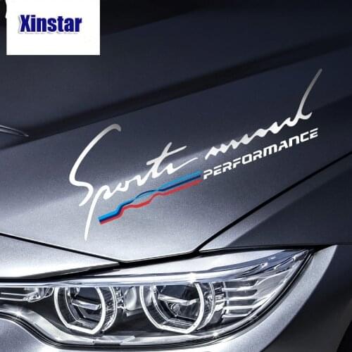 1pc M Performance Car Head Sticker For BMW E38 E39 E46 E53 E60 E61 E64 E70 E71 E85 E87 E90 E83 F10 F20 F21 F30 F35