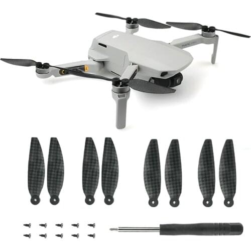 8Pcs Mavic Mini Propeller Carbon Fiber Propellers Low Noise Blade For DJI Mavic Mini Drone Props Blades Accessories