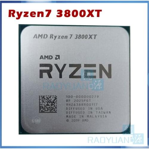 AMD Ryzen 7 3800XT R7 3800XT 3.9 GHz Eight-Core 16-Thread CPU Processor 100-000000279 Socket AM4 New but without cooler