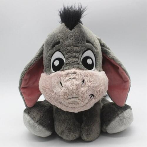 Anime&Cartoon Gray Eeyore Donkey Stuff Animal Soft Plush Toy Doll 28cm