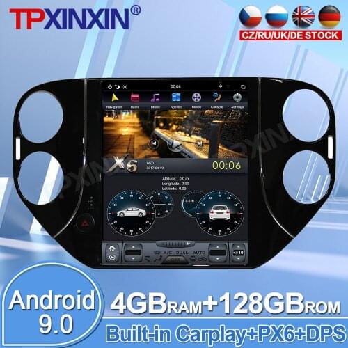 For VW Tiguan 2010-2016 Android 9.0 4+128G Touch Screen Car Radio Car Multimedia Player GPS Navigation System With DSP Carplay
