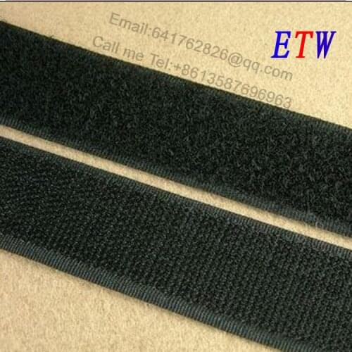 Free shipping! 1"(25mm) Black Sew-On Adhesive Fastener Tape Hook & Loop For Garment DIY, 27 Yards/set, for wholesales and retail