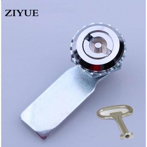 Free Shipping Stainless Steel Cabinet Tongue Triangle Lock With Key
