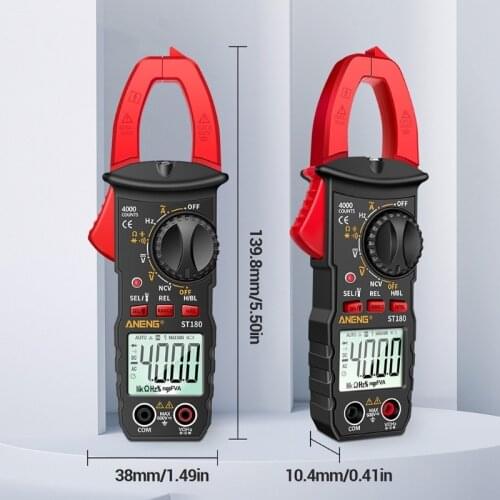 Counts Digital Clamp Meter AC Current Multimeter Ammeter Voltage Tester Car Amp Hz Capacitance NCV Ohm Tool