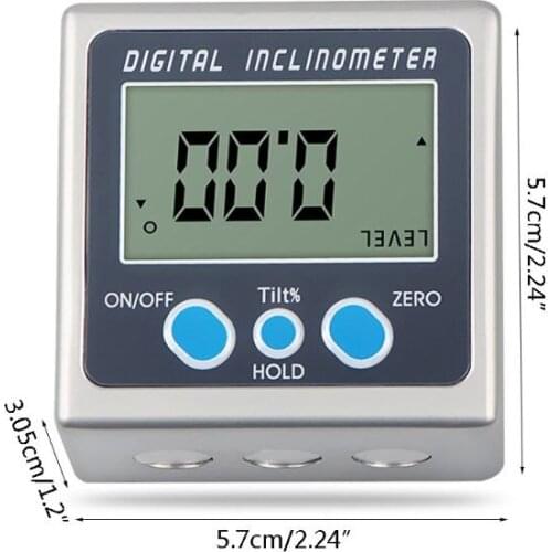 28EB Digital Level Protractor Inclinometer Magnetic Level Angle Meter Angle Finder Level Box Angle Measuring Tool for Masonry