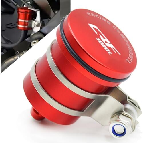 CNC Motorcycle Rear Brake Fluid Reservoir Clutch Tank Oil Cup for HONDA AFRICA TWIN CRF1000L CRF 1000L 2015 2016 2017 2018 2019