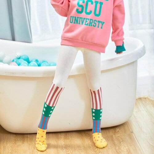 0-10 Yrs Children Spring Autumn Tights Cotton Baby Winter Girls Pantyhose Kids Infant Knitted Tights Toddler Girl Tights