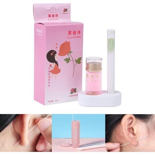 Ear Cleaning Paper Floss 15ml Earrings Hole Cleaner Water Aftercare Tools Kit