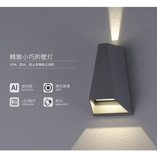 Italy simple modern creative outdoor waterproof LED courtyard corridor gate wall light