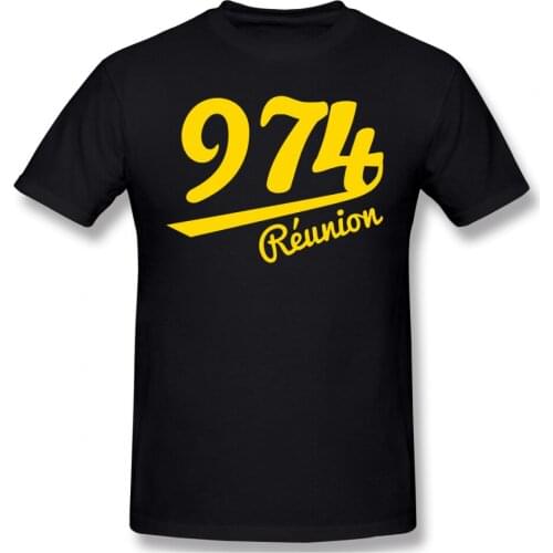 974 Reunion Island Classic Funny Mens Basic Short Sleeve T-Shirt R181 Tees Tops European Size