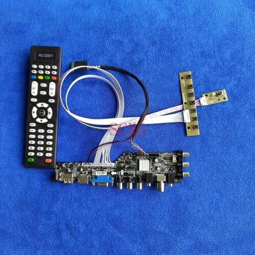 For BP101WX1/HSD101PWW1 Kit Display controller board Signal digital HDMI-compatible DVB VGA USB AV LED/LCD 1280*800 LVDS 40-Pin