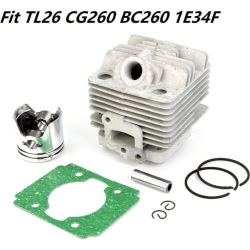 34mm Cylinder Set Universal Fit TL26 CG260 BC260 1E34F & HUASHENG ZHONGTIAN TOPSUN ALPINA STIGA CASTOR Brushcutter Grass Trimmer