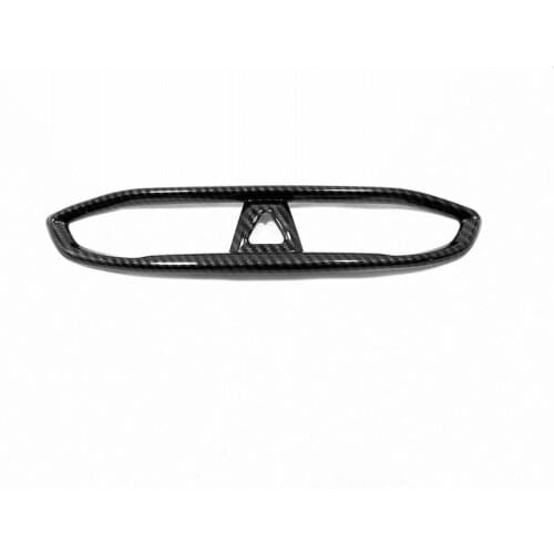 For Hyundai Santa Fe 2019 2020 Carbon Fiber Interior Middle Center Console Air Condition Vent Outlet Trim Cover