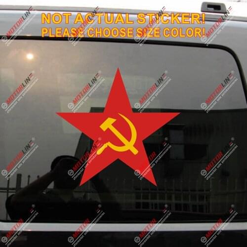 Soviet Union Star Russian CCCP USSR Decal Sticker Vinyl Reflective Glossy a