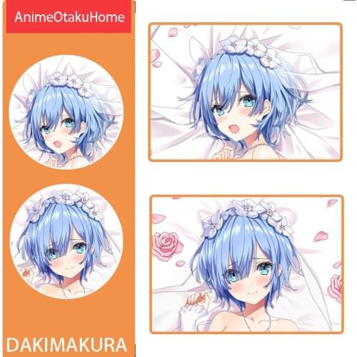 Anime Manga Re:Zero Starting Life in Another Rem Throw Pillow Cover Hugging Pillowcase Otaku Bedding Dakimakura Pillow Case Gift