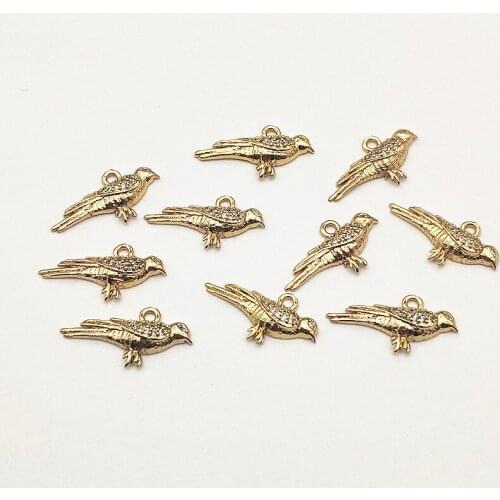 New Arrival! 13x24mm 50pcs Cubic Zirconia/Copper Bird Charm for Handmade Necklace/Earring DIY Parts,Jewelry Accessories Findings