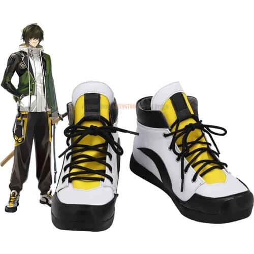 Kuwana Gou Shoes Cosplay Touken Ranbu Kuwana Gou Cosplay Boots Custom Made Shoes for Unisex