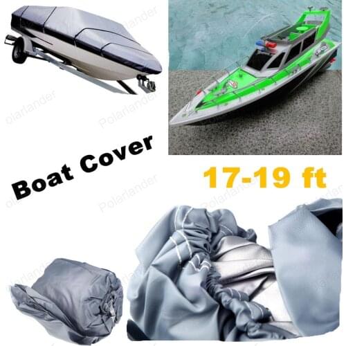 Wholesell 210D Speedboat Fishing Boat Cover Accessories Car Covers 17-19ft Sunnproof Fish Ski V-Hull Waterproof UV Protected
