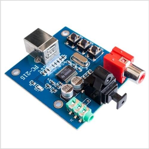PCM2704 USB DAC to S/PDIF Sound Card Decoder Board 3.5mm Analog Output F/PC board