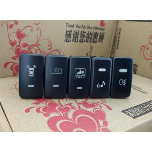 Fog Light LED Camera Recorder Monitor Radar Parking Sensor Music Switch Button wire For Great Wall wingle 6 wingle 5 Haval H6 M6