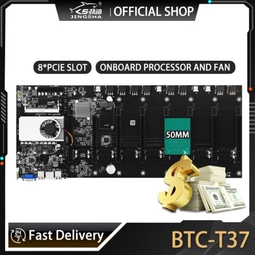Riserless mining motherboard 8 GPU Bitcoin Crypto Etherum Mining Support 1066/1333/1600MHz