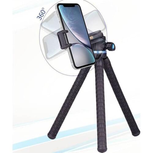 Octopus Tripod 2in1 Phone Camera Flexible Tripod Vlogging Travel Portable Mini Tripods for DSLR Camera Smartphone iPhone Samsung