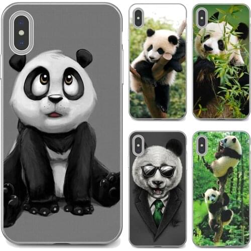 Watercolor-Panda-Cartoon-Animal For Huawei Mate 20 30 40 7 8 9 10 Lite Pro P Smart 2018 2019 Plus G7 G8 Silicone Phone Cover Bag