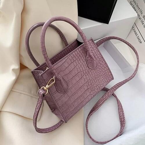 2020 Crocodile Pattern PU Leather Crossbody Bags For Women Chain Female Shoulder Handbags Mini Purses Travel Cross Body Bag