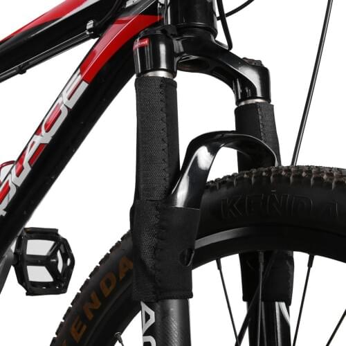 1Pair Black Bicycle Frame Chain Protector Cycling Mountain Bike Stay Front Fork Protection Guard Protective Pad Wrap Cover