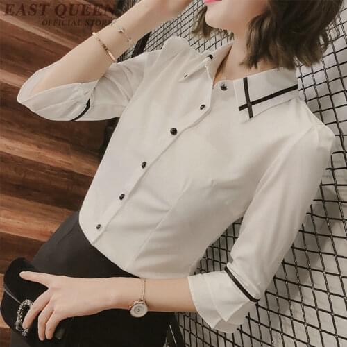 Top social female shirt blouses for woman 2019 ladies elegant business office blouse shirt womens tops and blouses FF795