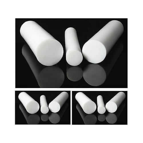 1 pc New 100mm,150mm,200mm,300mm Long PTFE Round Rod Bar Dia 10mm,15mm,18mm,20mm,25mm,30mm,35mm,40mm,45mm,50mm,55mm,60mm