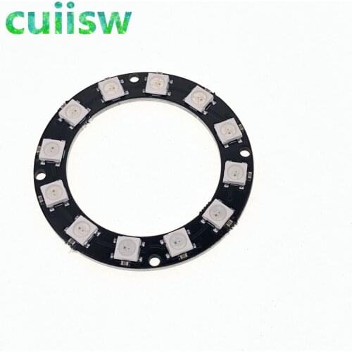 10pcs 12 bits RGB LED Ring - 12 x WS2812 5050 RGB LED with Integrated Drivers module