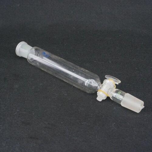 100ml Ground Glass Joint 24/29 Cylindrical Separatory Funnel Lab Glassware