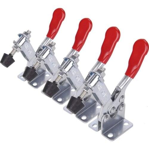 4Pcs GH-201B Horizontal Toggle Clamp Quick Release Toggle Clamps Locking Lever Fastener Woodworking Clip