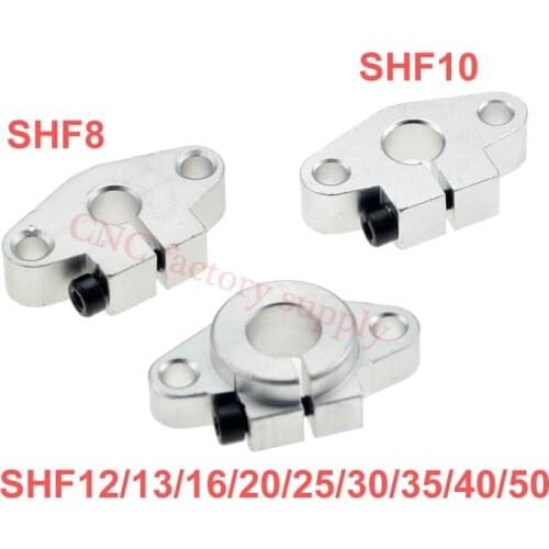 4pcs/lot SHF12 SHF8 SHF10 SHF35 SHF13 SHF16 SHF20 SHF25 SHF30 12mm linear rail shaft support XYZ Table CNC Router3D printer Part
