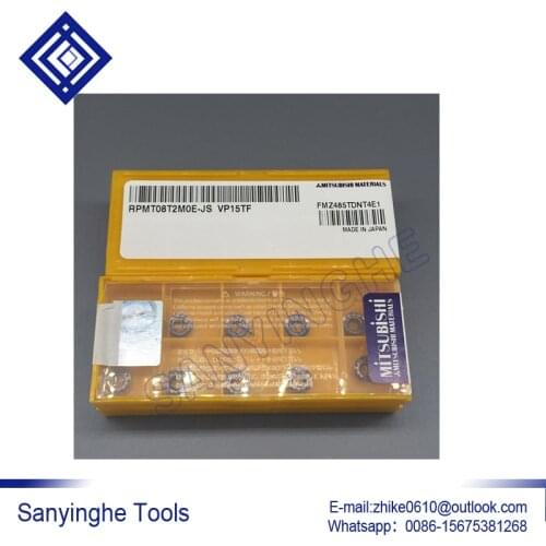 Free shipping high quality sanyinghe 50pcs/lots RPMT08T2MOE-JS VP15TF cnc carbide milling insert