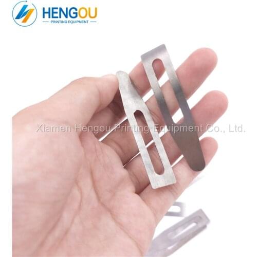 50 pieces Komori L440 G40 Komori parts feeder steel sheet parts size 65x14mm komori 7941512601