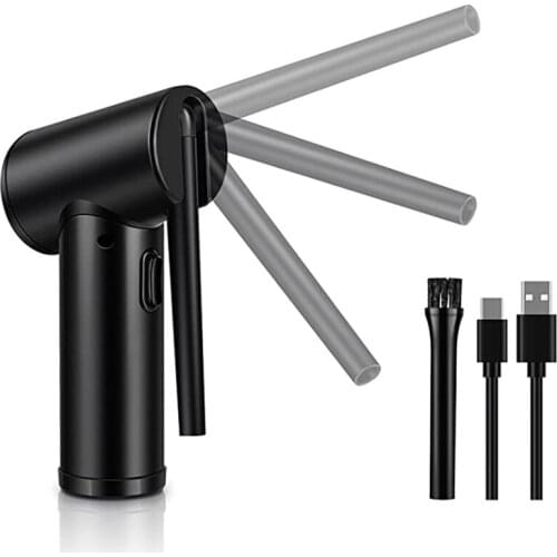 Cordless Air Duster for Computer Cleaning 40000 RPM Keyboard Sucker Cleaner Rechargeable Cleaner Blower for Computer camera