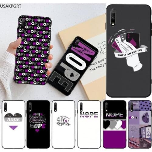 USAKPGRT Nope (Asexual) Phone Case for Huawei Honor 30 20 10 9 8 8x 8c v30 Lite view pro