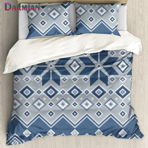 DARMIAN African Tribal Design Print Bed Pillowcase Down Quilt Cover 3pcs/Set Premium Quilt Cover Comfort Pillowslip Bedding Set