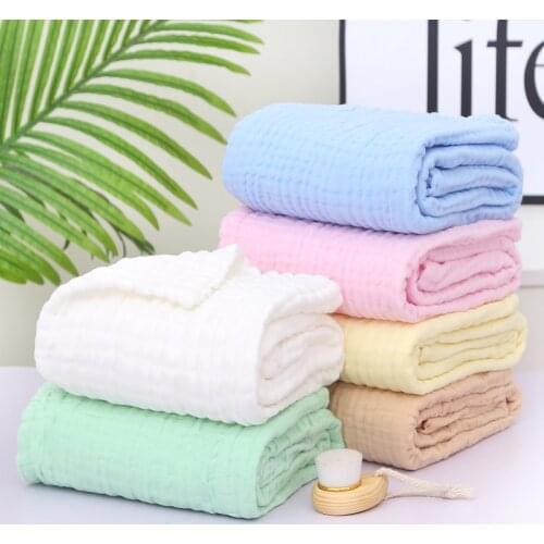 6 Layers Baby Blankets Newborn Baby Blanket Bath Gauze Quilt Cotton Muslin Swaddles for Boy Girl Infant Wrap Sleepsack