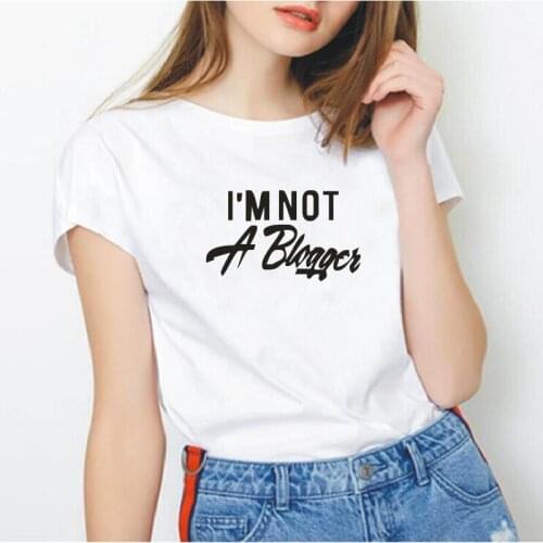 Streetwear Funny Camiseta Mujer Summer Short Sleeve Fashion Loose Cotton T-shirt Women Tops Black Print Women T Shirt