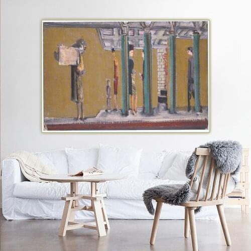 Holover Mark Rothko"Untitled (Subway)"Canvas Oil Painting Color Gamut Painting Artwork Aesthetic Wall Home Interior Decoration