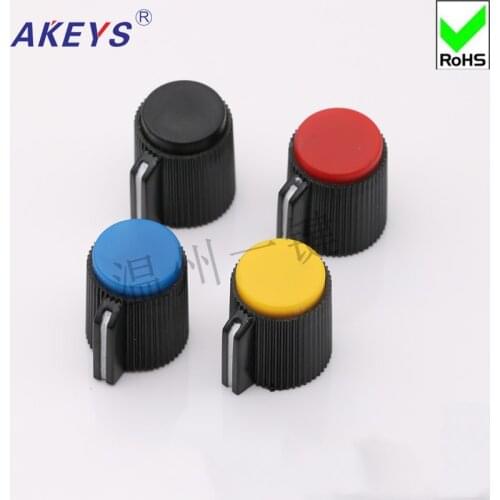 KNP-13-6.0 potentiometer bakelite plastic color knob rotary switch intercom volume adjustment cap